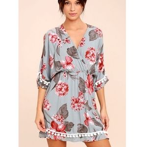 NWT Lulus Pom Reader Floral Dress